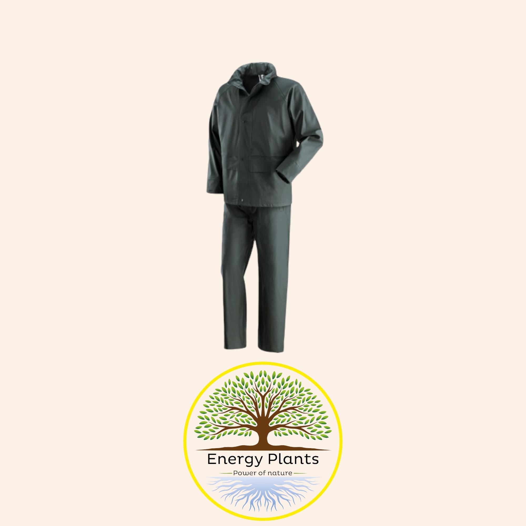 GIACCA+PANTALONE IMP. PVC/POLY  TG.L VERDE IGUAZU "461062"