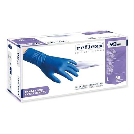 GUANTI LATTICE REFLEXX R98 BLU TG. S