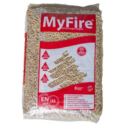 PELLET DI ALTA QUALITA ABETE E FAGGIO CF. 15KG A1