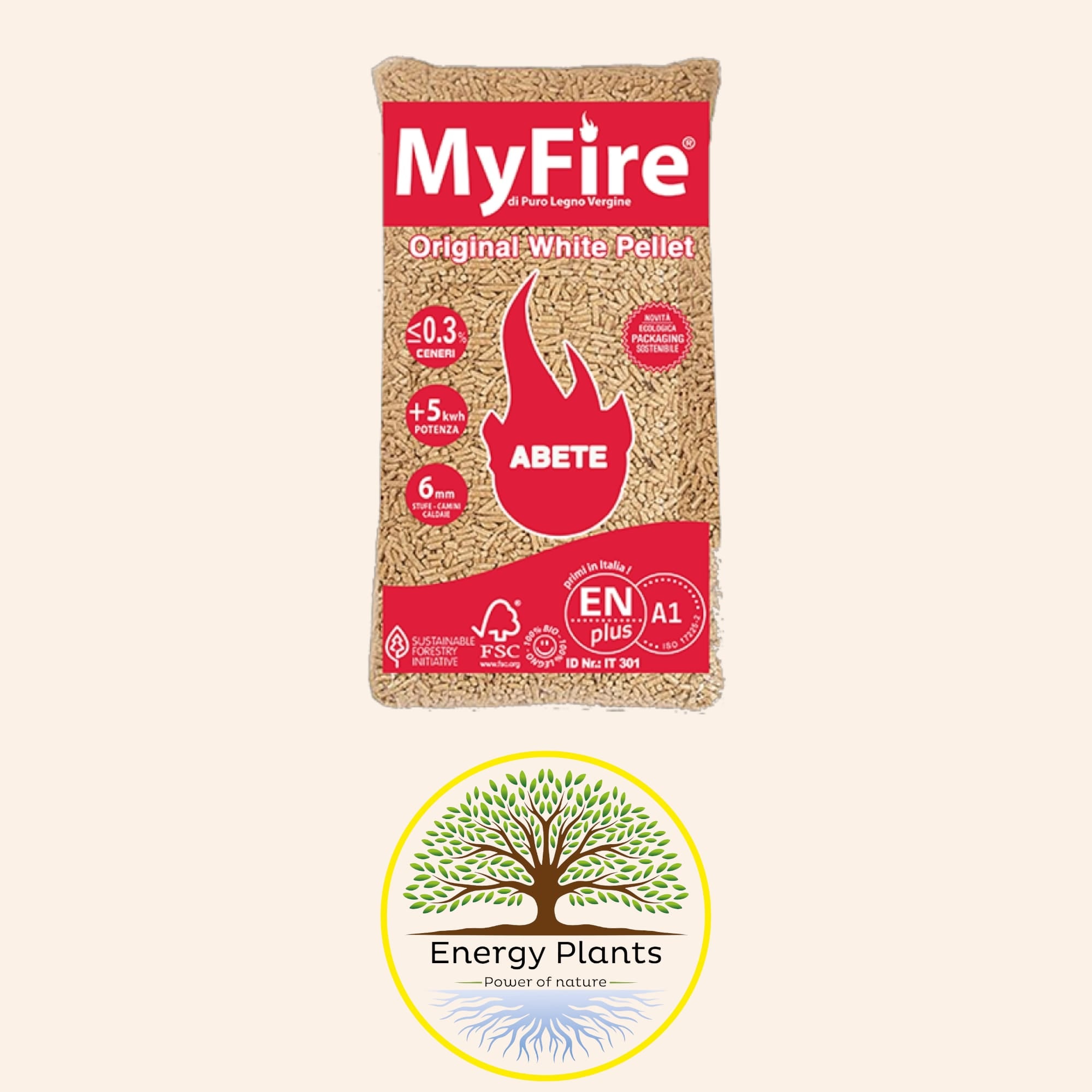 MyFire® Original White Pellet x kg 15